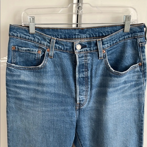 LEVIS 501 Women’s Straight Leg Denim Blue Jeans, Size W31 L30 - Picture 4 of 13